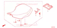 SELLE pour Honda FOURTRAX 420 RANCHER 4X4 Manual Shift RED de 2011