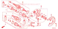 ARBRE DE ROUE AVANT (4WD) pour Honda FOURTRAX 420 RANCHER 4X4 PS RED de 2011