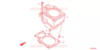 CYLINDRE pour Honda FOURTRAX 420 RANCHER 4X4 PS RED de 2011