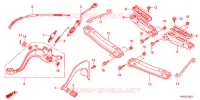 PEDALE   REPOSE PIED pour Honda FOURTRAX 420 RANCHER 4X4 PS RED de 2011