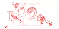 ROUE AVANT pour Honda FOURTRAX 420 RANCHER 4X4 PS RED de 2011