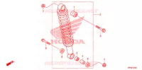 AMORTISSEUR ARRIERE pour Honda FOURTRAX 420 RANCHER 4X4 Electric Shift CAMO de 2011