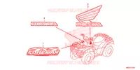 AUTOCOLLANTS pour Honda FOURTRAX 500 FOREMAN RUBICON Hydrostatic de 2014
