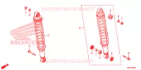 AMORTISSEUR ARRIERE pour Honda FOURTRAX 500 FOREMAN RUBICON Power Steering de 2014