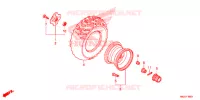 ROUE ARRIERE pour Honda FOURTRAX 500 FOREMAN RUBICON Power Steering de 2014