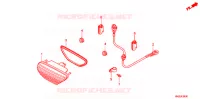 FEU ARRIERE pour Honda FOURTRAX 500 FOREMAN RUBICON Power Steering de 2013