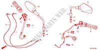 COMMODO   LEVIER   CABLE pour Honda CROSSRUNNER 800 GRISE de 2013