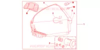 TOP CASE 45L PROMINENCE RED pour Honda VFR 1200 F de 2014