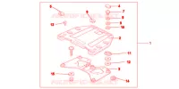 SUPPORT PLATINE ARRIERE pour Honda VFR 1200 DCT de 2013