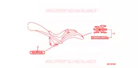 AUTOCOLLANTS pour Honda VT 1300 FURY de 2010