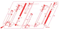 FOURCHE pour Honda VT 1300 FURY de 2010