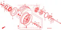 ROUE ARRIERE pour Honda VT 1300 FURY de 2010