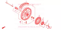 ROUE AVANT pour Honda VT 1300 FURY ABS de 2010