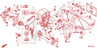 COUVERCLE LATERAL   OUTILS   CONTACTEUR A CLES pour Honda VT 1300 STATELINE de 2013