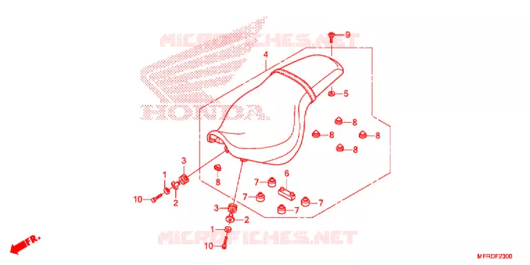 SELLE (VT1300CR) Honda MOTO 1300 VT 2013  VT1300CRD