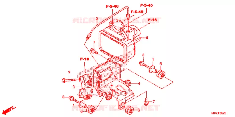 MODULATEUR ABS Honda MOTO 750 SHADOW 2013  VT750C2SD