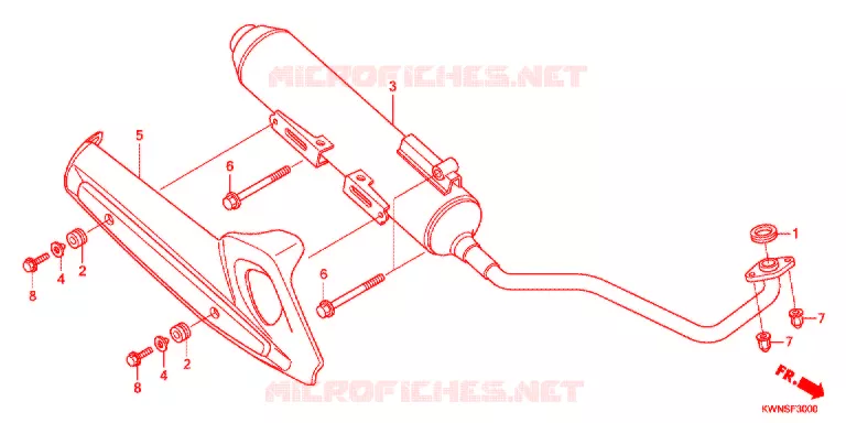 SILENCIEUX D'ECHAPPEMENT Honda SCOOTER 125 PCX 2014  WW125SD