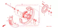 ROUE ARRIERE pour Honda XR 125 L  ARRANQUE ELÉCTRICO de 2010
