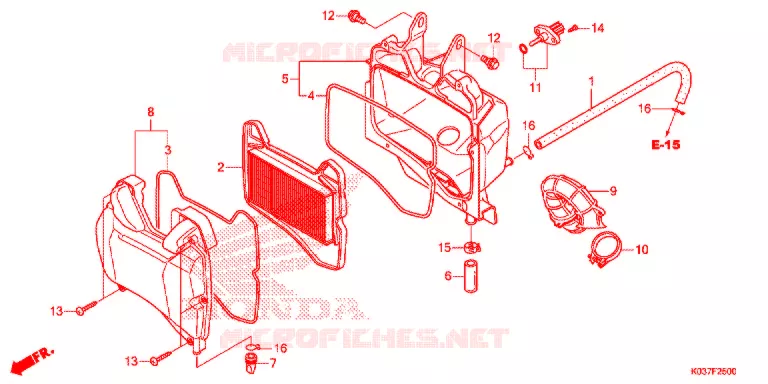 FILTRE A AIR Honda MOTO 110 WAVE 2015  AFS110CSFF