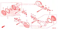 CLIGNOTANT pour Honda CB 1000 R ABS RED de 2014