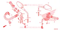 COMMODO   CABLE   RETROVISEUR pour Honda CB 1000 R ABS RED de 2014
