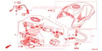 POMPE A ESSENCE pour Honda CB 1000 R ABS RED de 2014