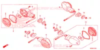 CLIGNOTANT pour Honda CB 1000 R SIENNA RED de 2014