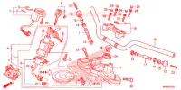GUIDON   TE DE FOURCHE pour Honda CB 1000 R SIENNA RED de 2014