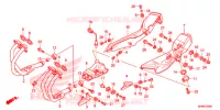SILENCIEUX D'ECHAPPEMENT pour Honda CB 1000 R SIENNA RED de 2014