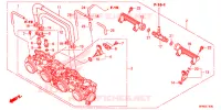 CORPS DE PAPILLON pour Honda CB 1000 R ROUGE SIENNE de 2014