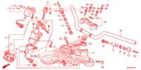 GUIDON   TE DE FOURCHE pour Honda CB 1000 R ROUGE SIENNE de 2014