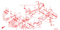SILENCIEUX D'ECHAPPEMENT pour Honda CB 1000 R ROUGE SIENNE de 2014