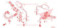 COMMODO   CABLE   RETROVISEUR pour Honda CB 1000 R de 2014