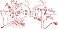 COMMODO   LEVIER   CABLE pour Honda CB 1100 ABS NOIRE de 2014