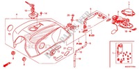 RESERVOIR A CARBURANT   POMPE A ESSENCE pour Honda CB 1100 ABS NERO LUCIDO de 2014