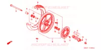 ROUE AVANT pour Honda CB 250 POLICE de 2004