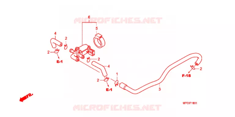 VALVE DE COMMANDE D'INJECTION D'AIR Honda MOTO 600 HORNET 2010  CB600FA3A