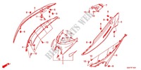 CARENAGE ARRIERE (NSC502WH/T2) pour Honda VISION 50 R REPSOL de 2014