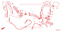 LEVIER DE GUIDON   CABLE   COMMODO pour Honda VISION 50 R REPSOL de 2013