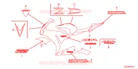 AUTOCOLLANTS (CBR1000RRD/E/RAD/E) pour Honda CBR 1000 RR FIREBLADE ABS BRANCO de 2014