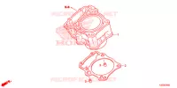 CYLINDRE pour Honda CBR 300 ABS HRC TRICOLOR de 2015