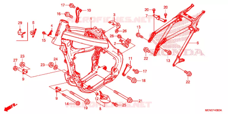 CADRE Honda MOTO 450 CRF 2015  CRF450RF