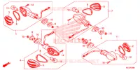 CLIGNOTANT pour Honda CBR 600 RR TRICOLORE de 2014