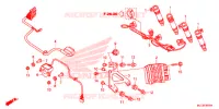 FAISCEAU SECONDAIRE pour Honda CBR 600 RR TRICOLORE de 2014