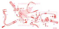 LEVIER DE GUIDON   CABLE   COMMODO pour Honda CBR 600 RR TRICOLORE de 2014