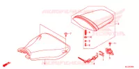 SELLE pour Honda CBR 600 RR TRICOLORE de 2014