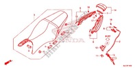 SELLE   CARENAGE ARRIERE pour Honda CBR 650 F ABS HRC TRICOLOR de 2014