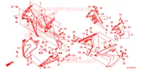 CARENAGES INFERIEUR pour Honda CBR 650 F de 2014