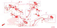 CLIGNOTANT pour Honda CBR 650 F de 2014