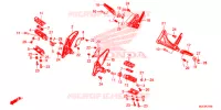 REPOSE PIED pour Honda CBR 650 F de 2014